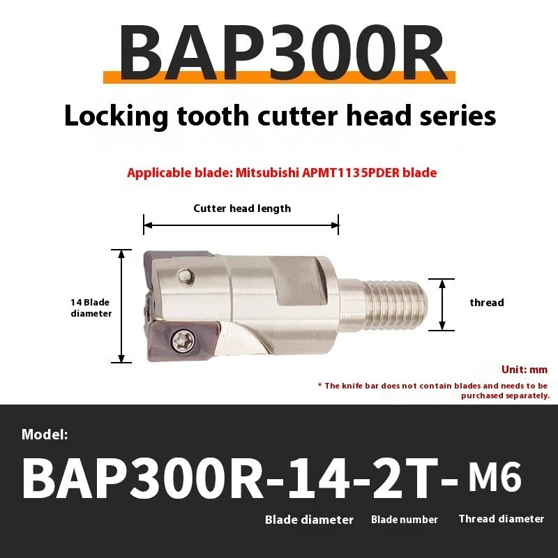 1147-Split BAP300R400R Interchangeable Anti-vibration Bar Locking Tooth Milling Head for APMT1135/1604 Inserts Shandong Denso Pricision Tools Co.,Ltd.
